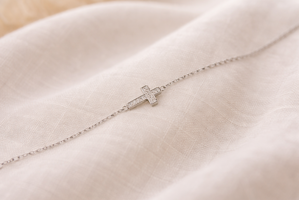 Held Cross Bracelet