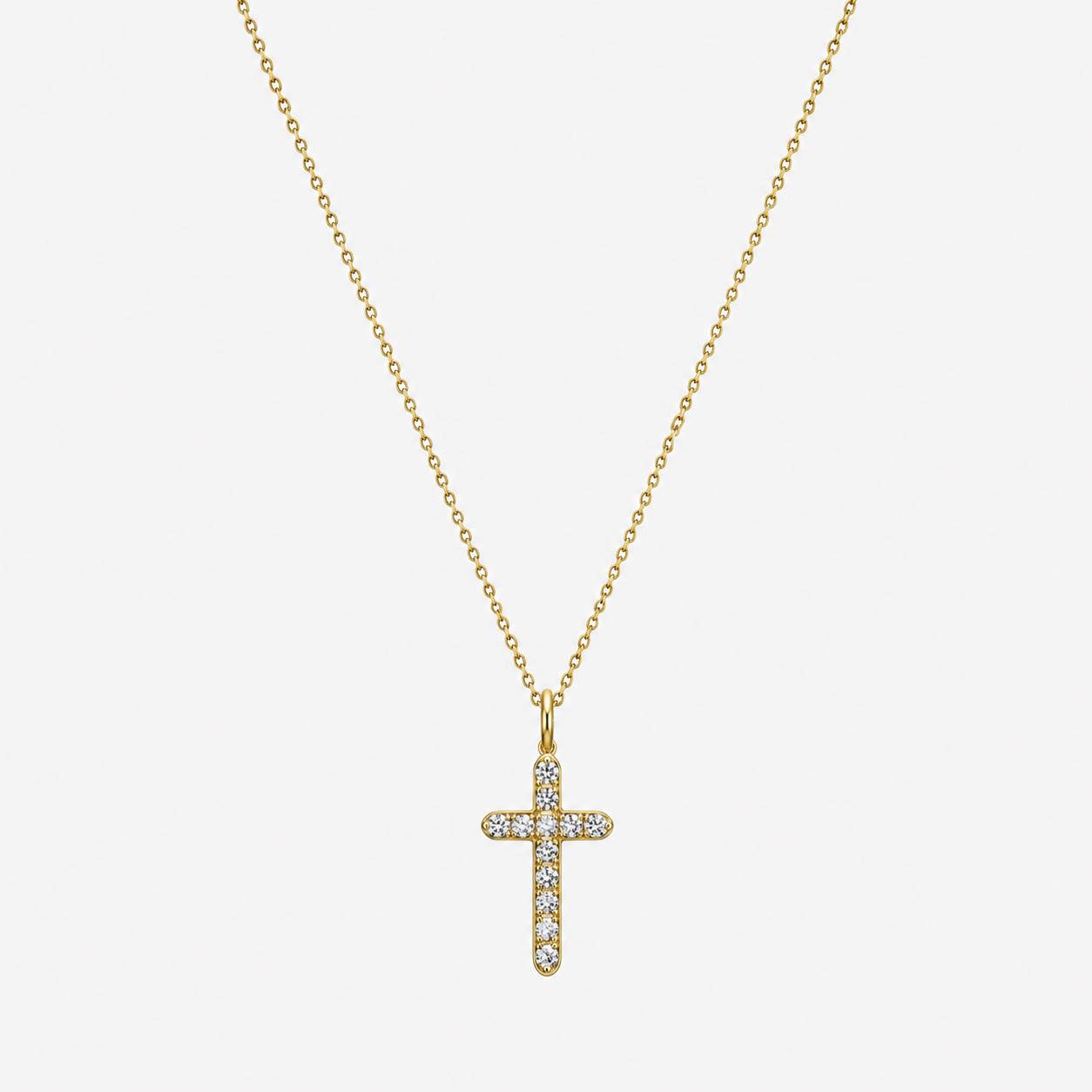 The Vow Necklace | Pavé Cross