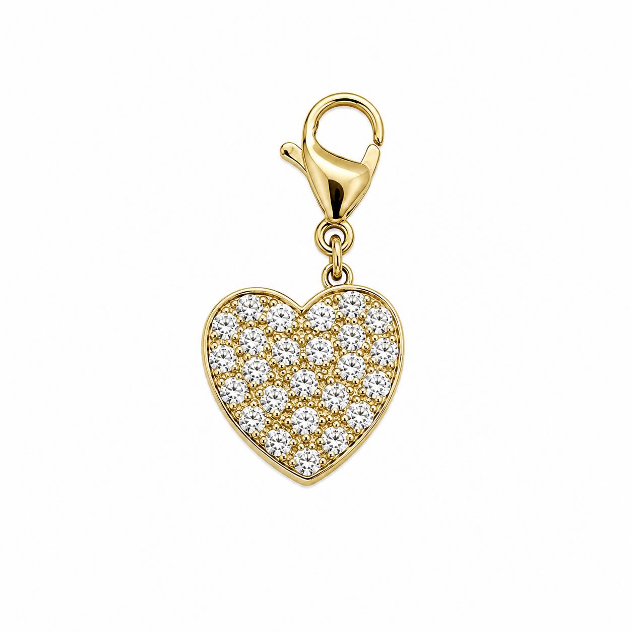 The Vow Charm | Pavé Heart