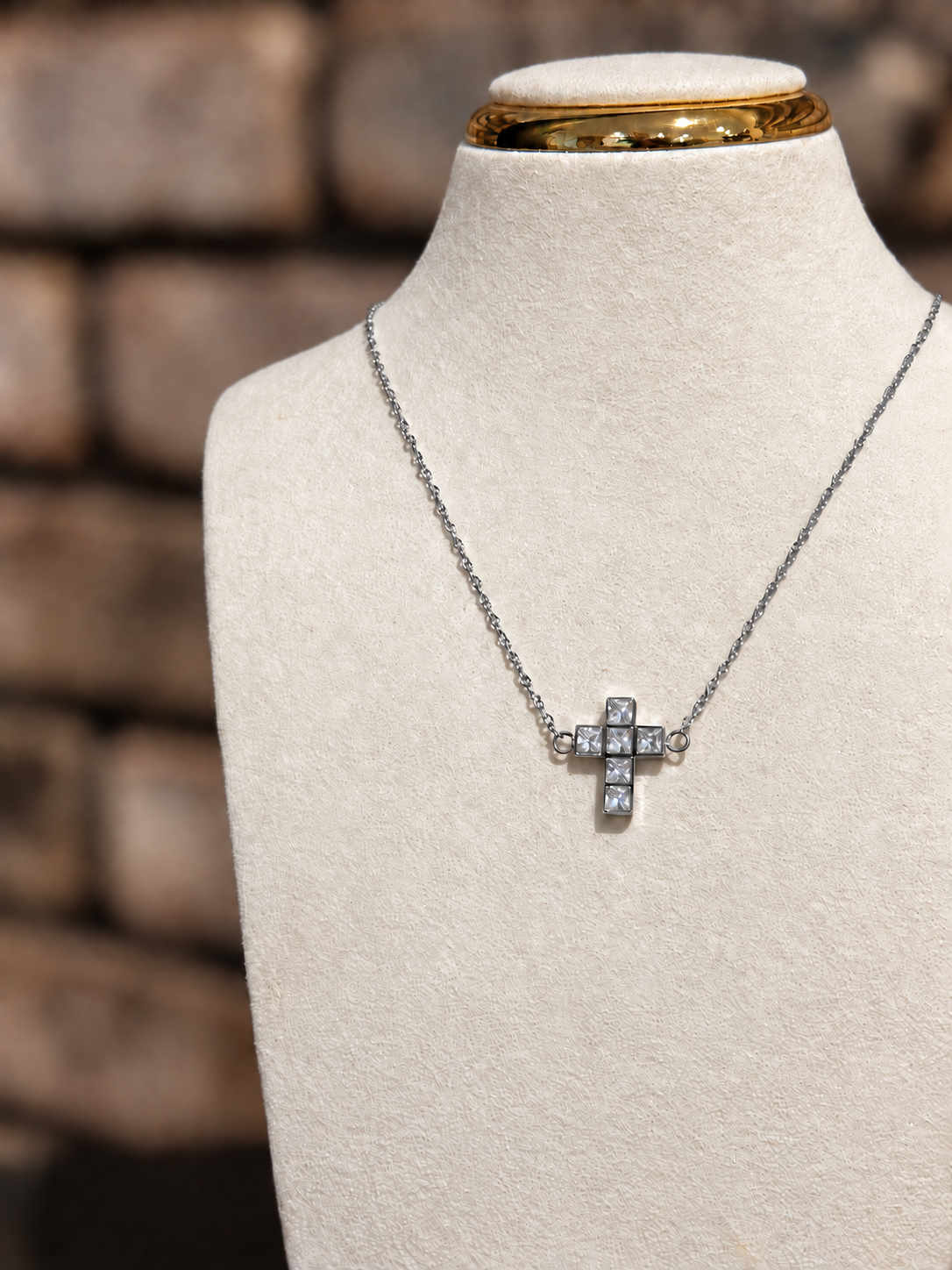 Clarity Cross Necklace