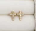 The Vow Earrings | Pavé Cross