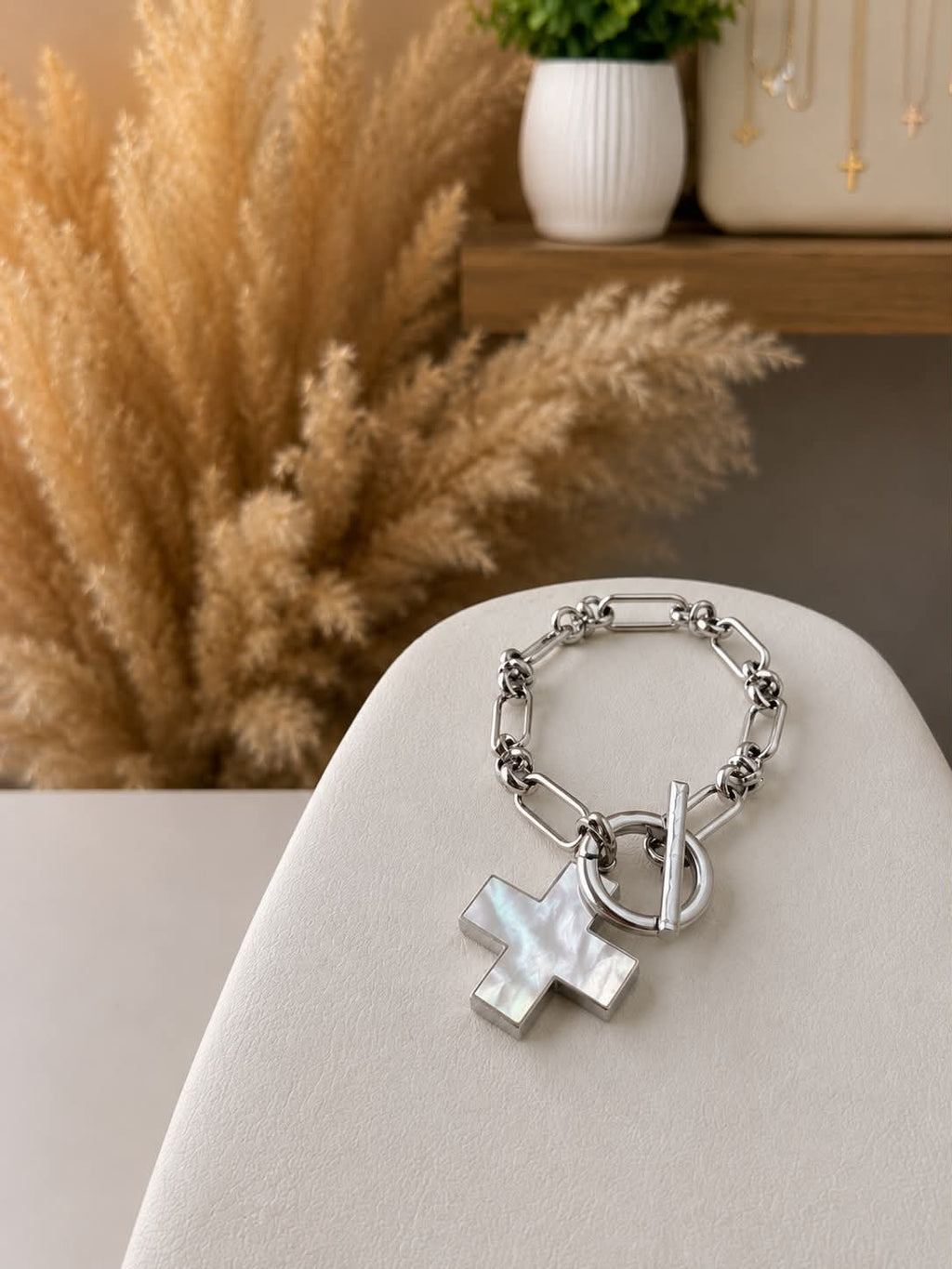 Faith Anchored (MOP) Bracelet