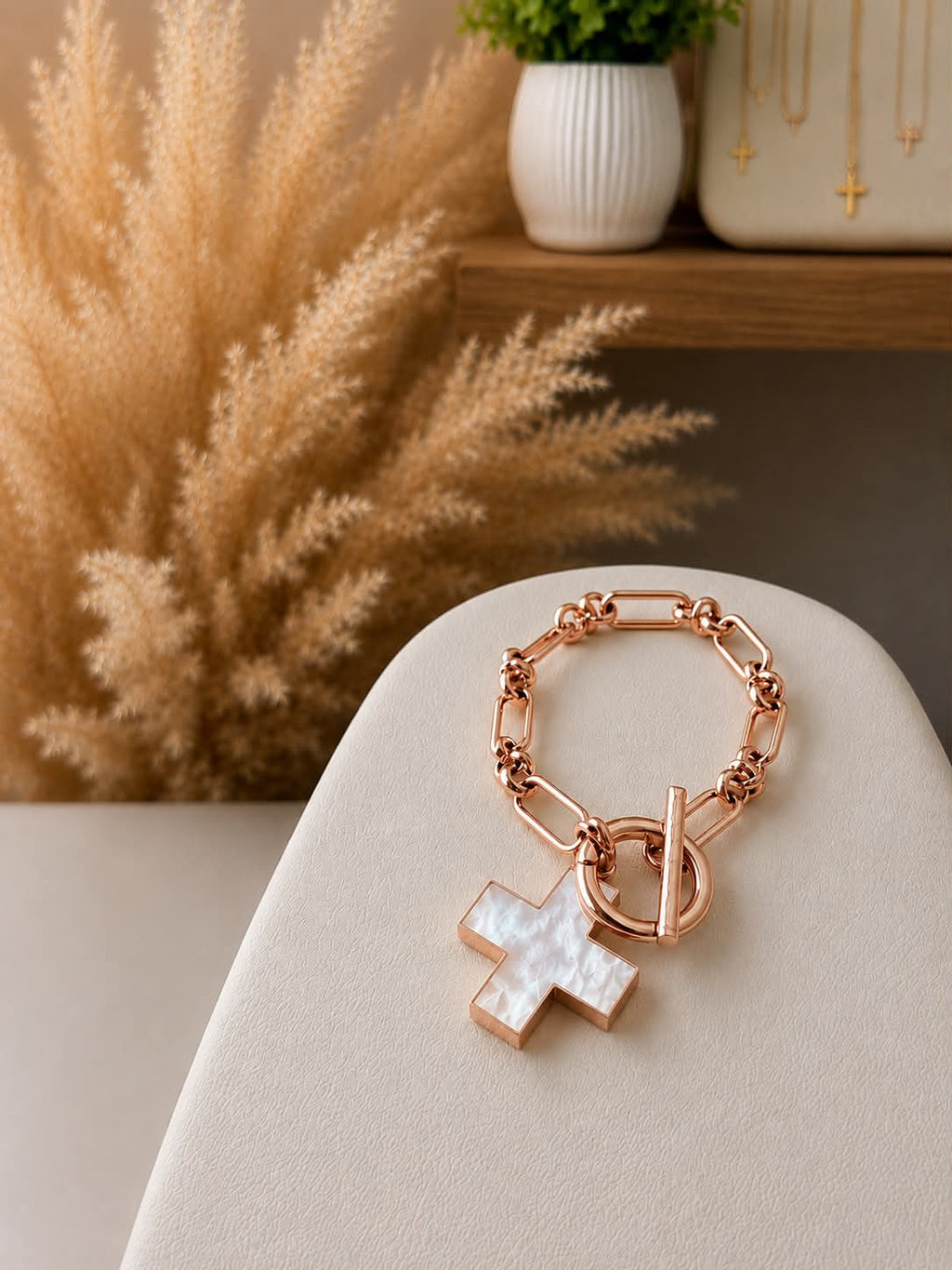Faith Anchored (MOP) Bracelet